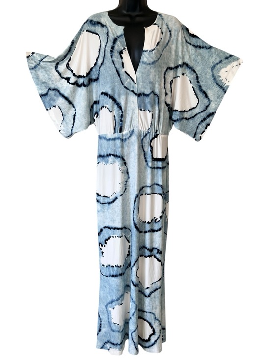 Norma Kamali Dresses & Skirts - Norma Kamali Obie Tie Dye Coverup Gown Maxi Dress